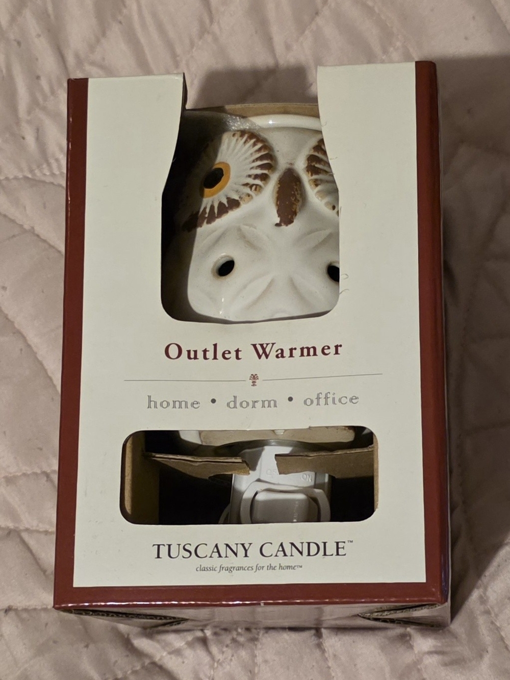 Tuscany Candle White and Brown Owl Outlet Warmer